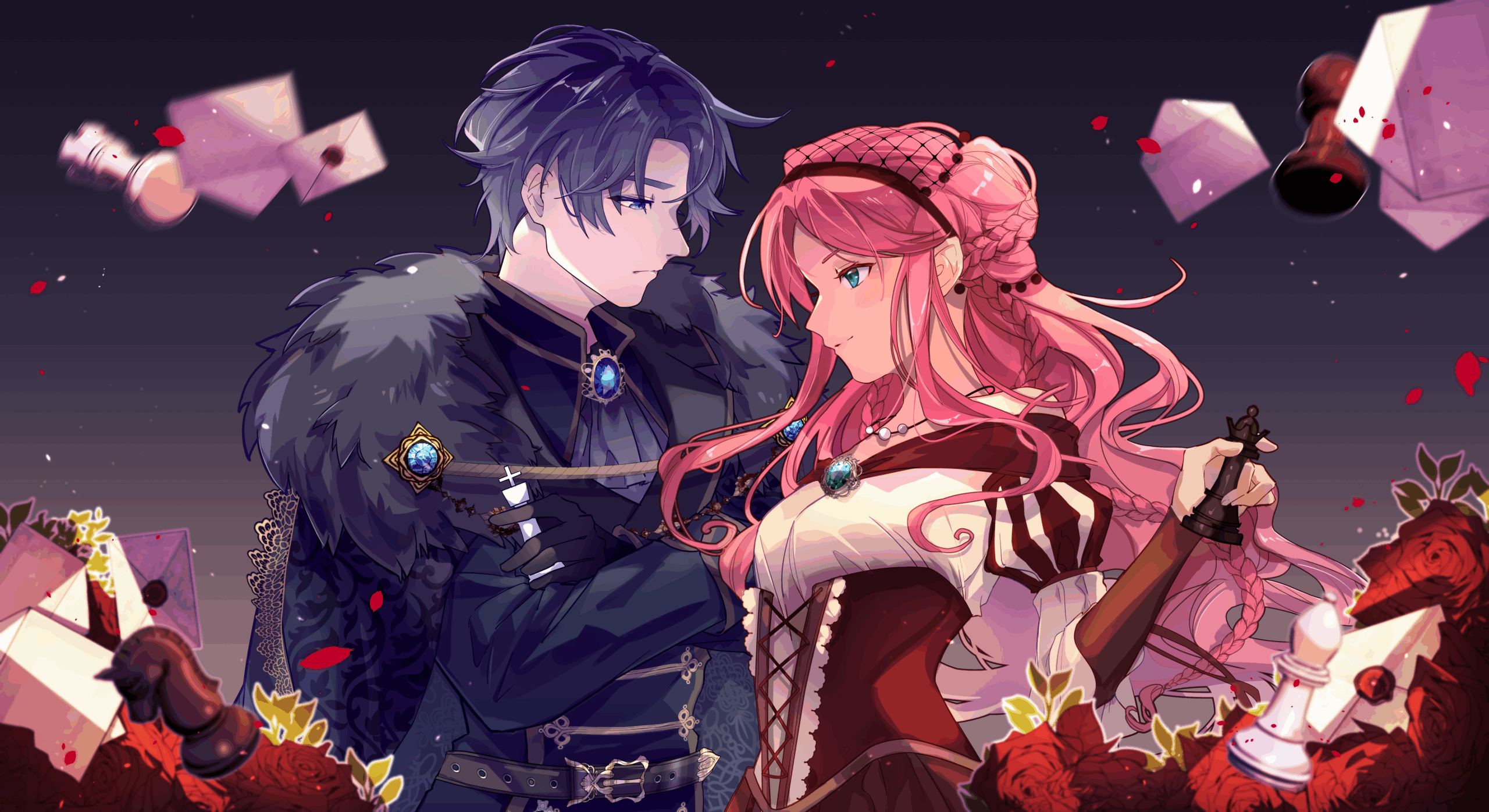 Character art of Zachary and Sofia from My Wife is a Spy?!